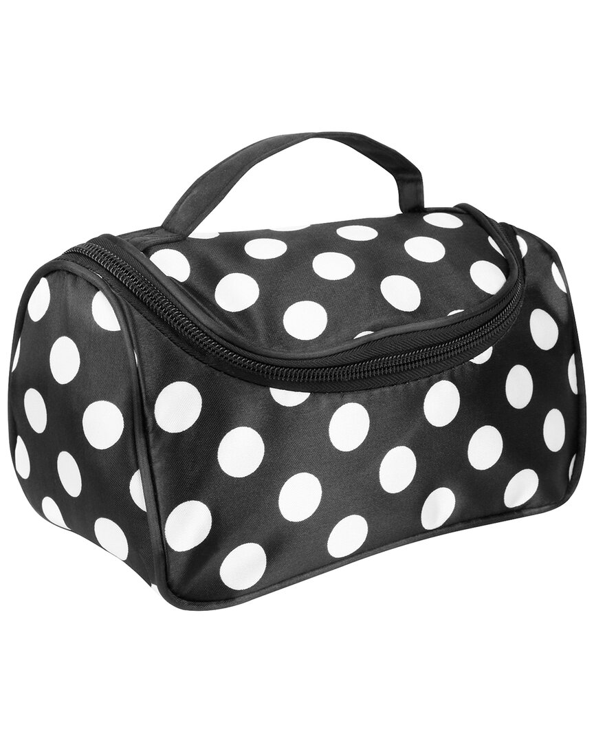Fresh Fab Finds White Travel Makeup Bag In Black