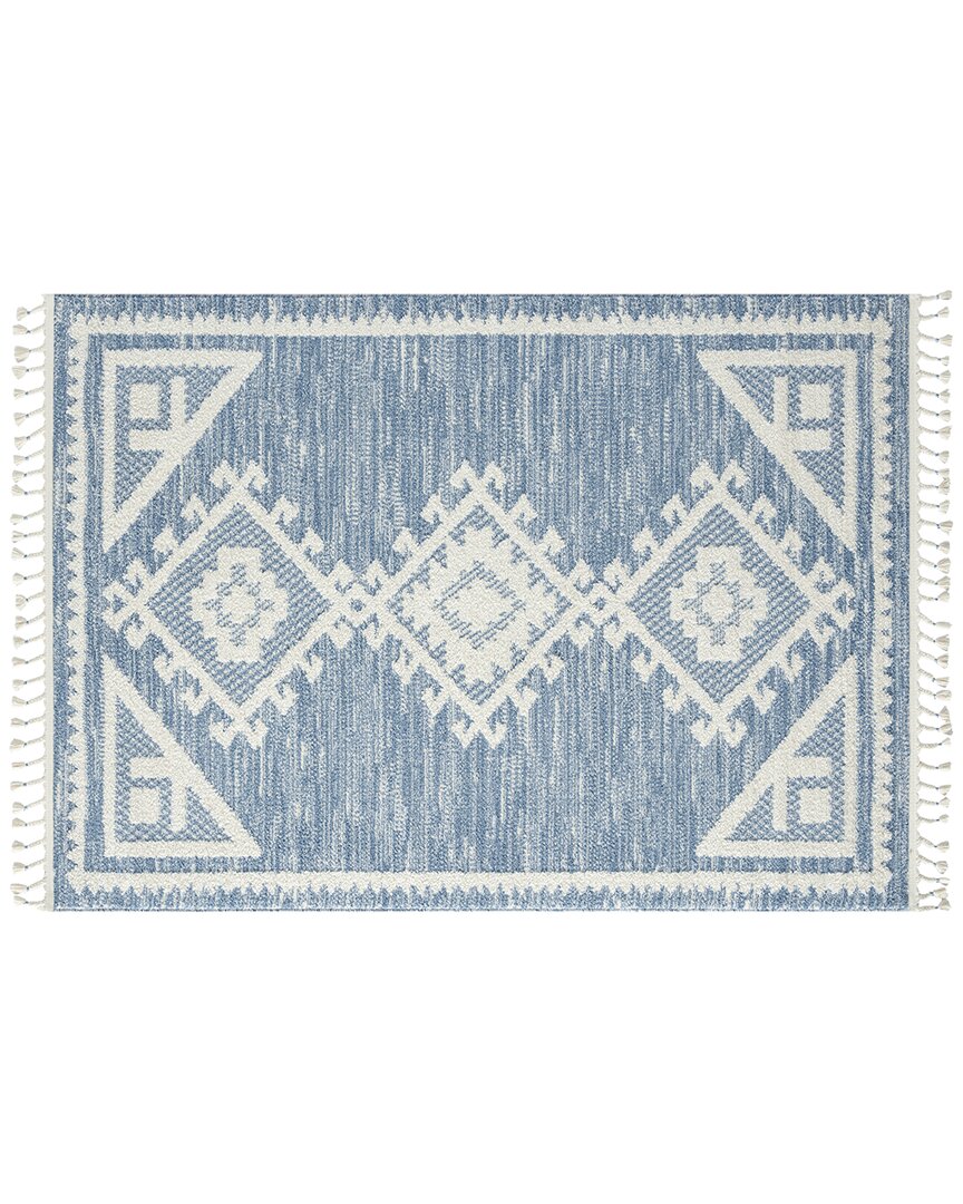 Luxe Weavers Discontinued  Ibiza Southwestern Rug In Blue
