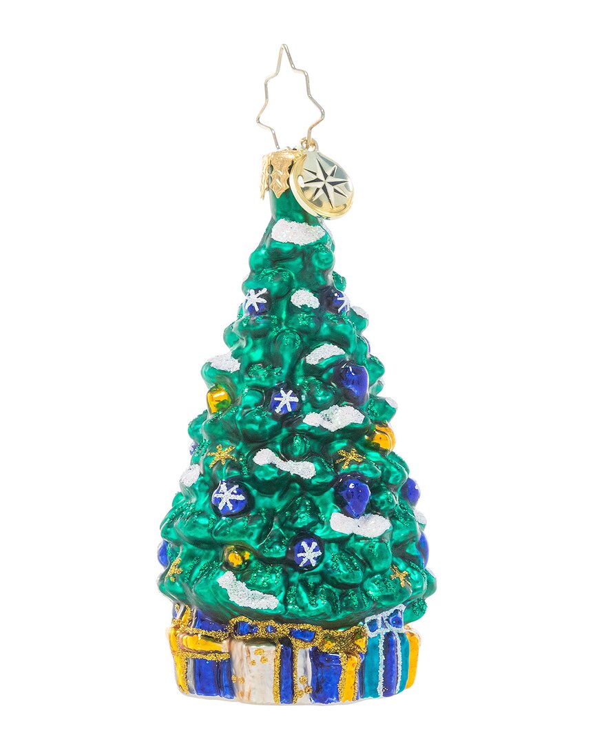 Shop Christopher Radko Shimmering In Sapphire Gem Christmas Ornament
