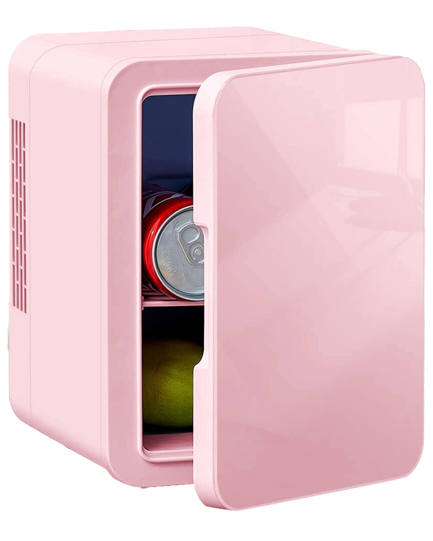 Quickbite Mini 4l 6 Can Cooler Fridge & Warmer In Pink
