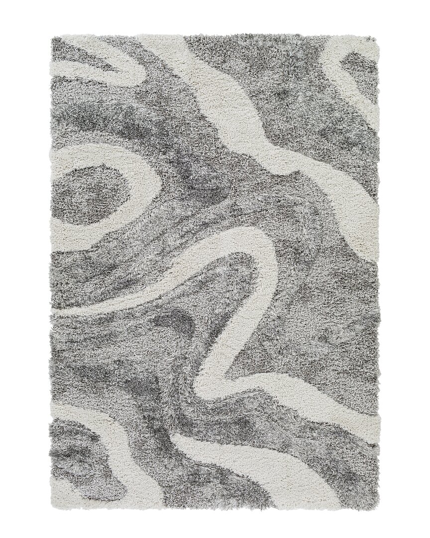 Shop Surya Alta Shag Contemporary Rug In Charcoal