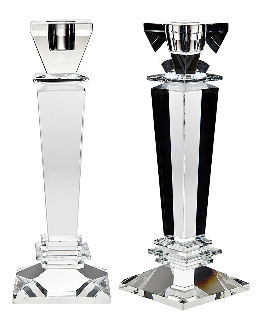 Shop Ricci Argentieri Classic Crystal Tapered Candle Holder Set