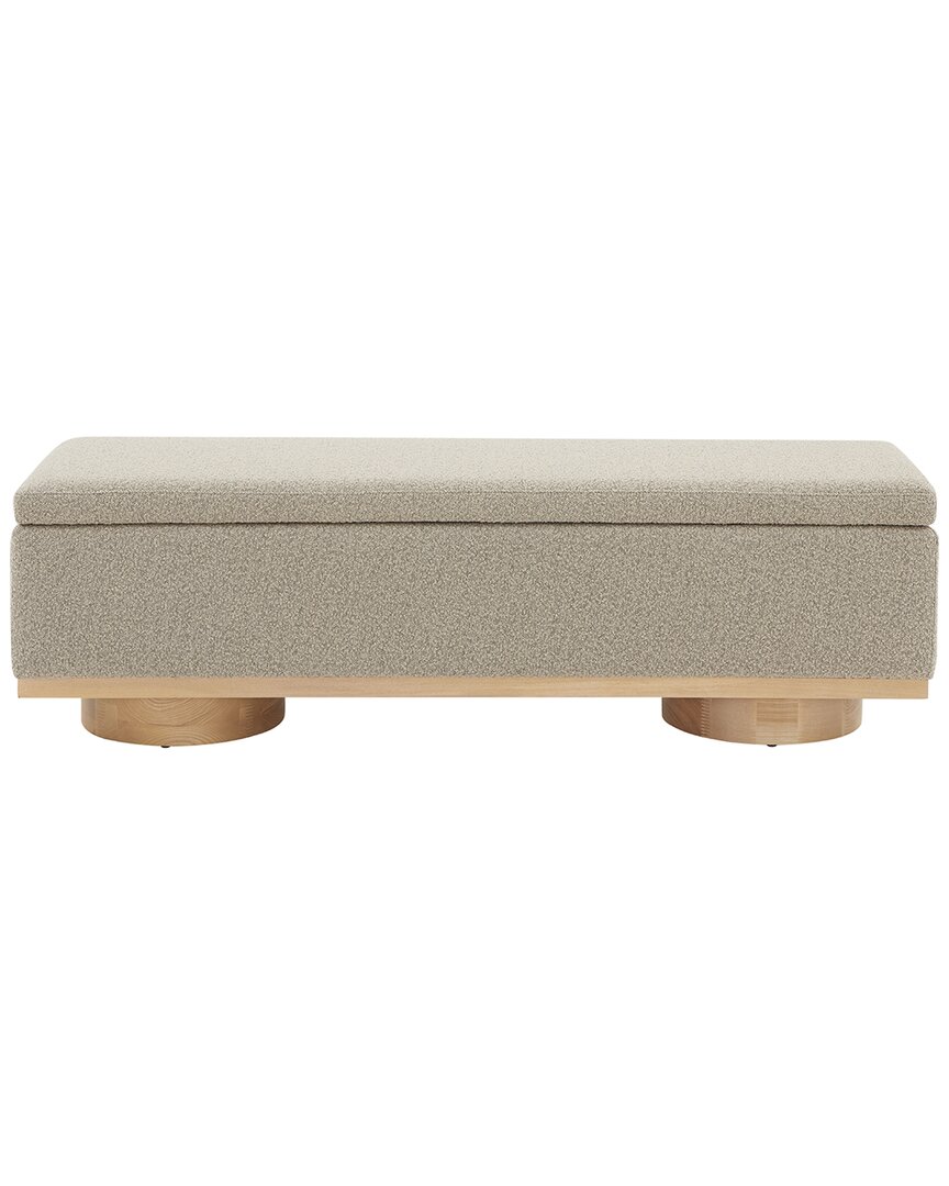 Safavieh Couture Vianna Boucle Bench In Brown