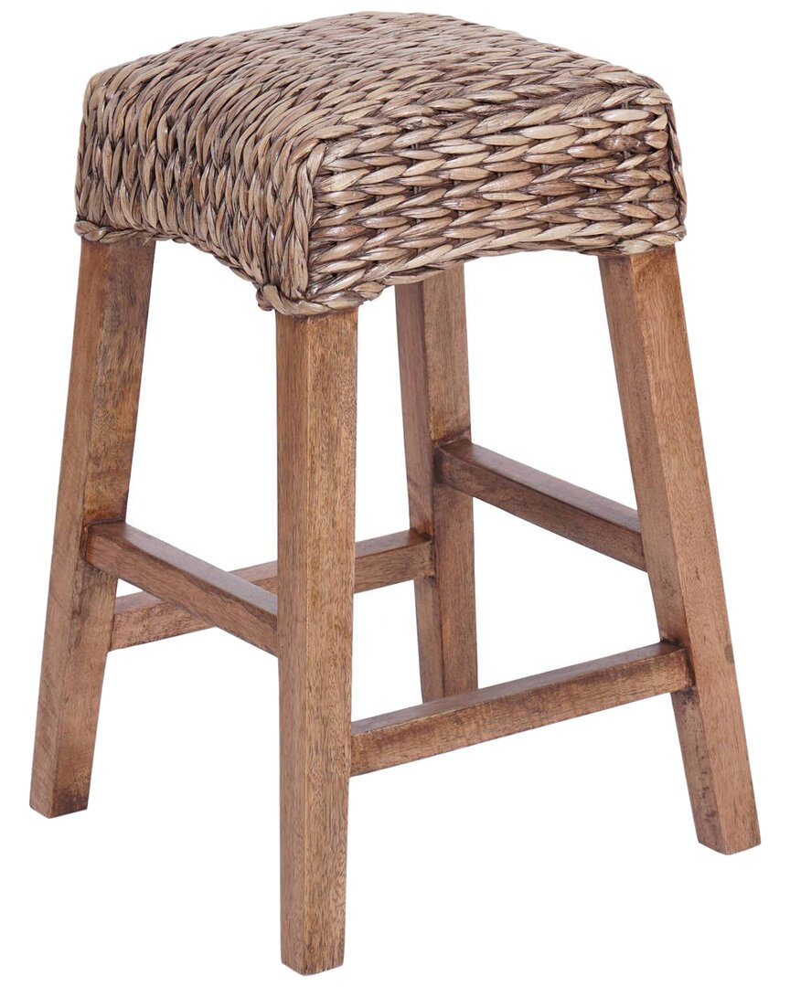 JONATHAN Y JONATHAN Y MAUI 25.5IN RUSTIC BOHEMIAN BACKLESS COUNTER STOOL 