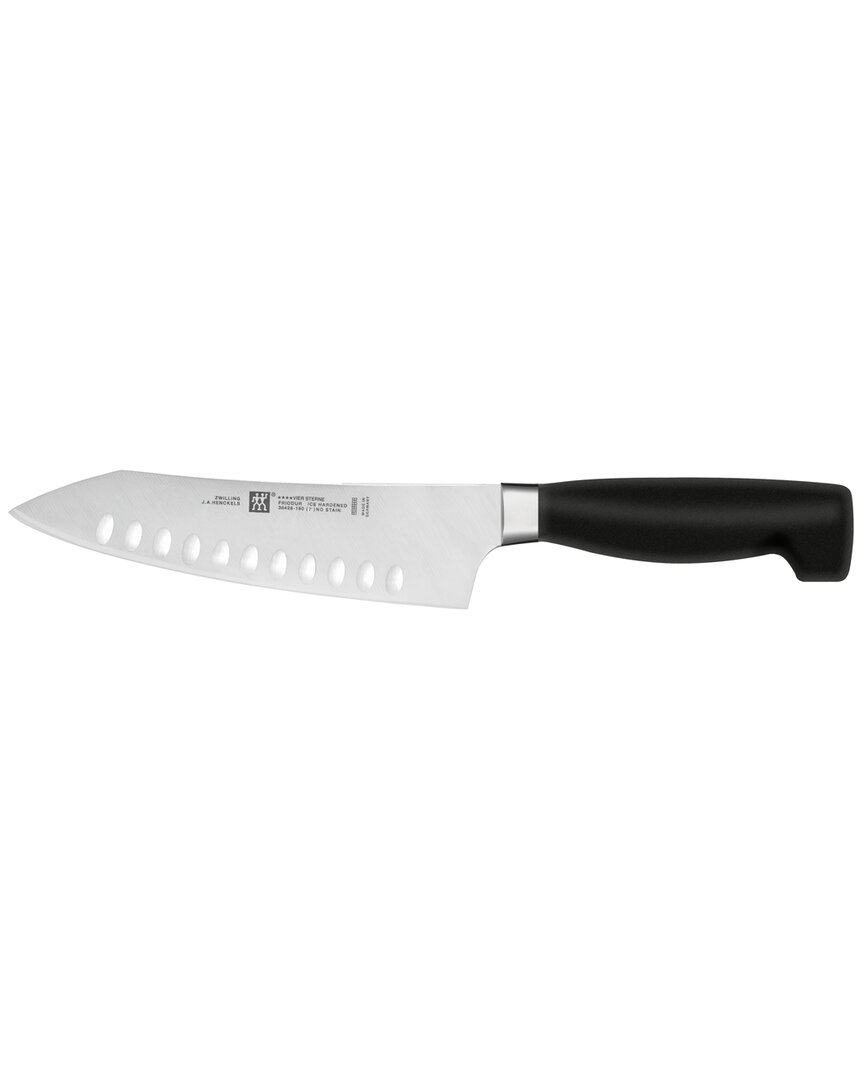 Zwilling J.a. Henckels Four Star 7in Hollow Edge Santoku Knife