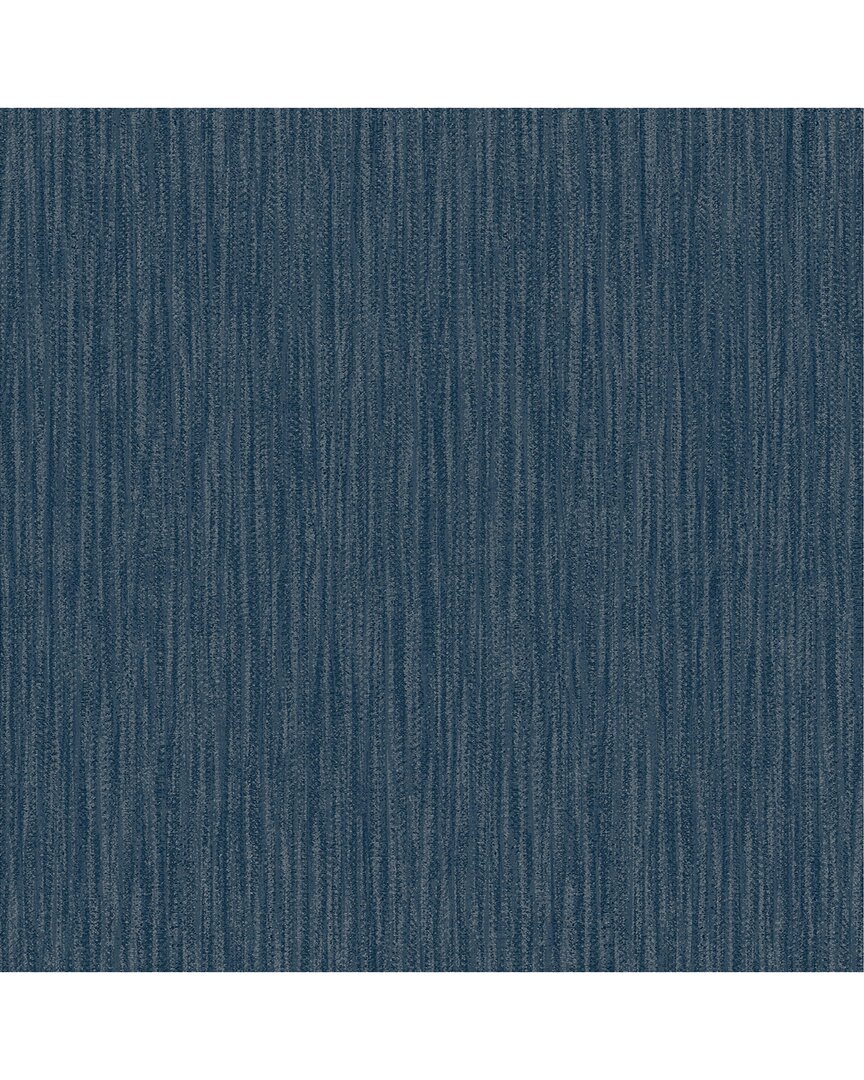Brewster Abel Blue Textured Wallpaper