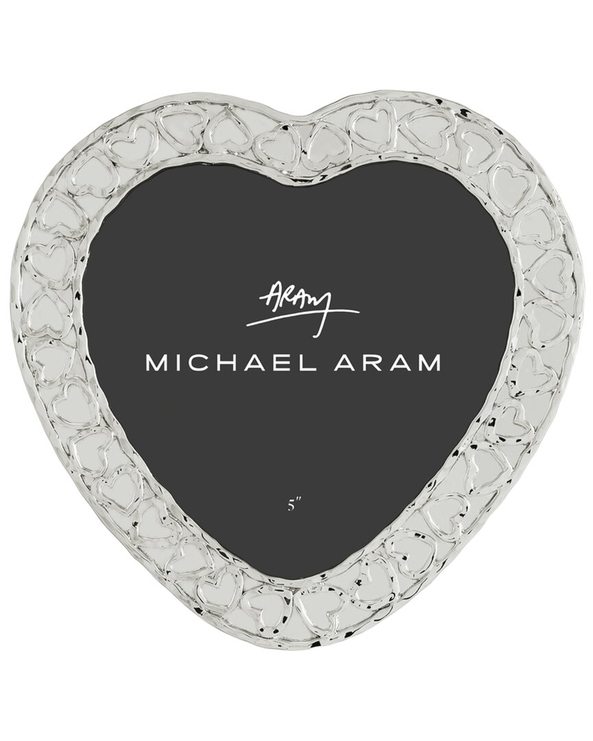 Michael Aram Heart 5in Photo Frame In Silver