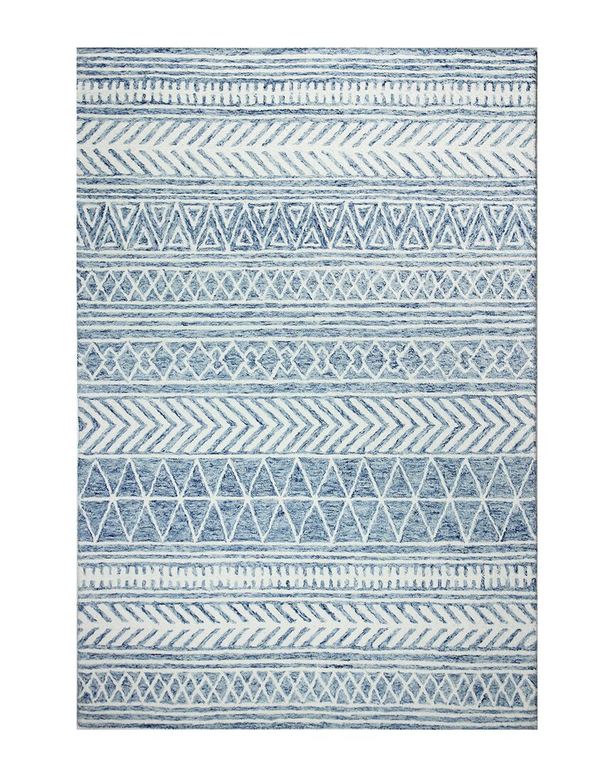 Bashian Rugs Bashian Valencia Nuncio Wool Area Rug In Blue