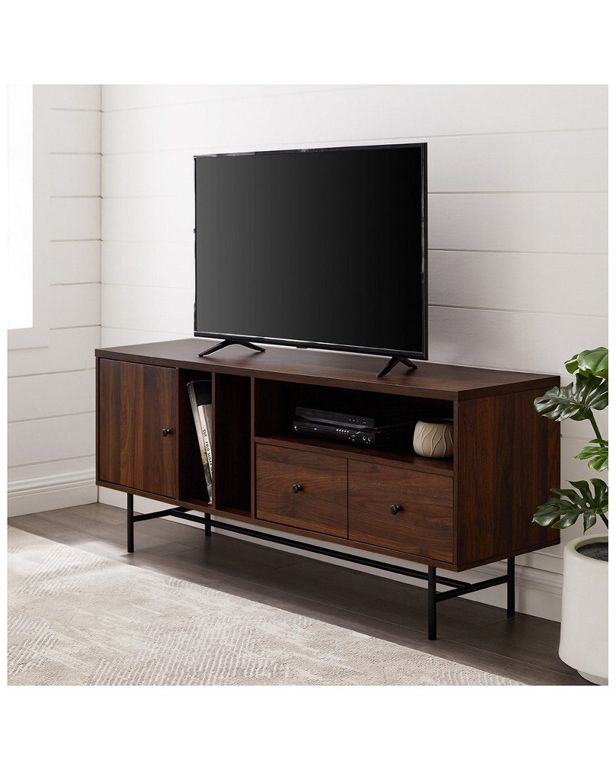 Hewson 60in Modern Tv Console With Record Storage