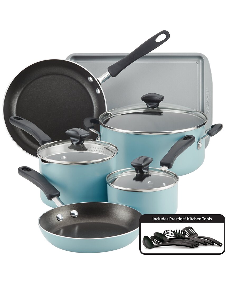 Farberware Cookstart 15 Piece Set In Aqua