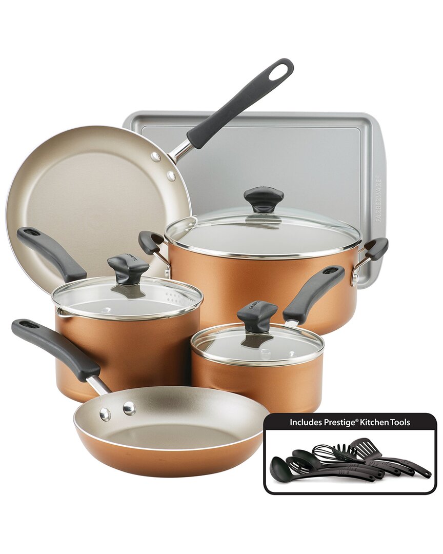 Farberware Cookstart 15pc Set In Copper