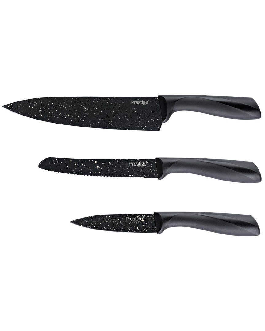 Prestige 3pc Knife Set In Black