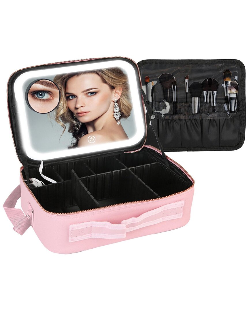 Fresh Fab Finds Npolar Travel Makeup Bag With Led Mirror In Pink