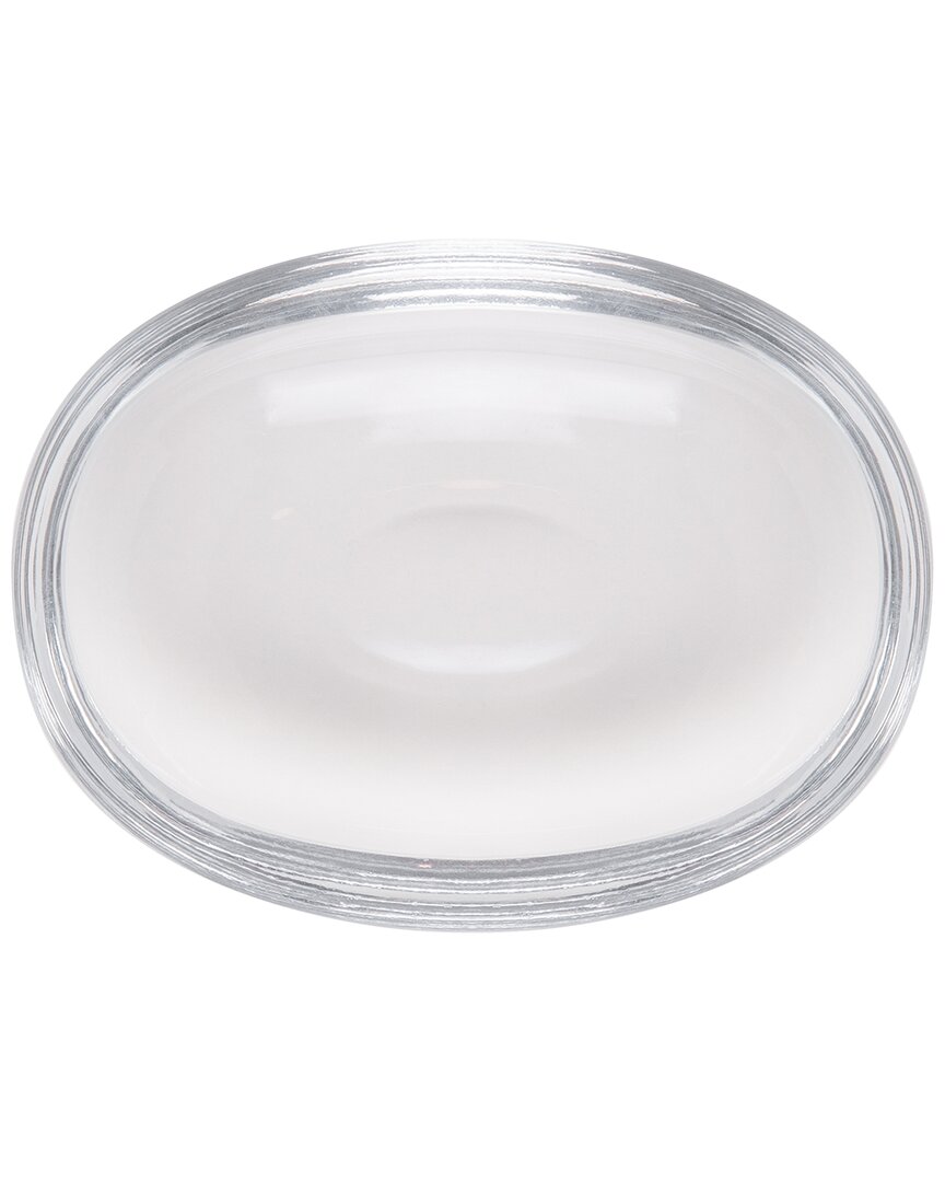 Barski Glass Soap Dish In Gray
