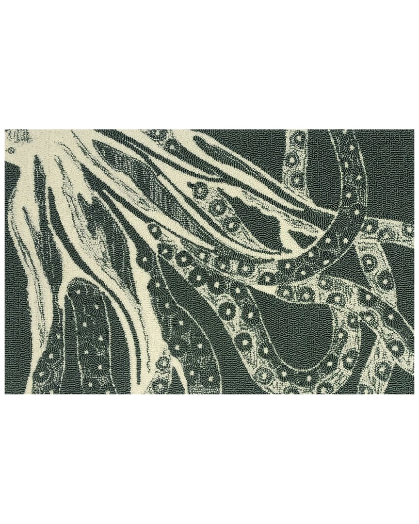 The Rug Market Juniper Octopus 30x48in Doormat In Aqua