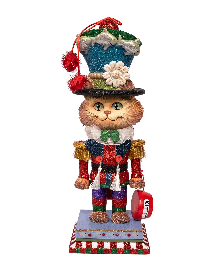 Kurt Adler 15in Hollywood Nutcrackers Fancy Cat Nutcrackers In Multi
