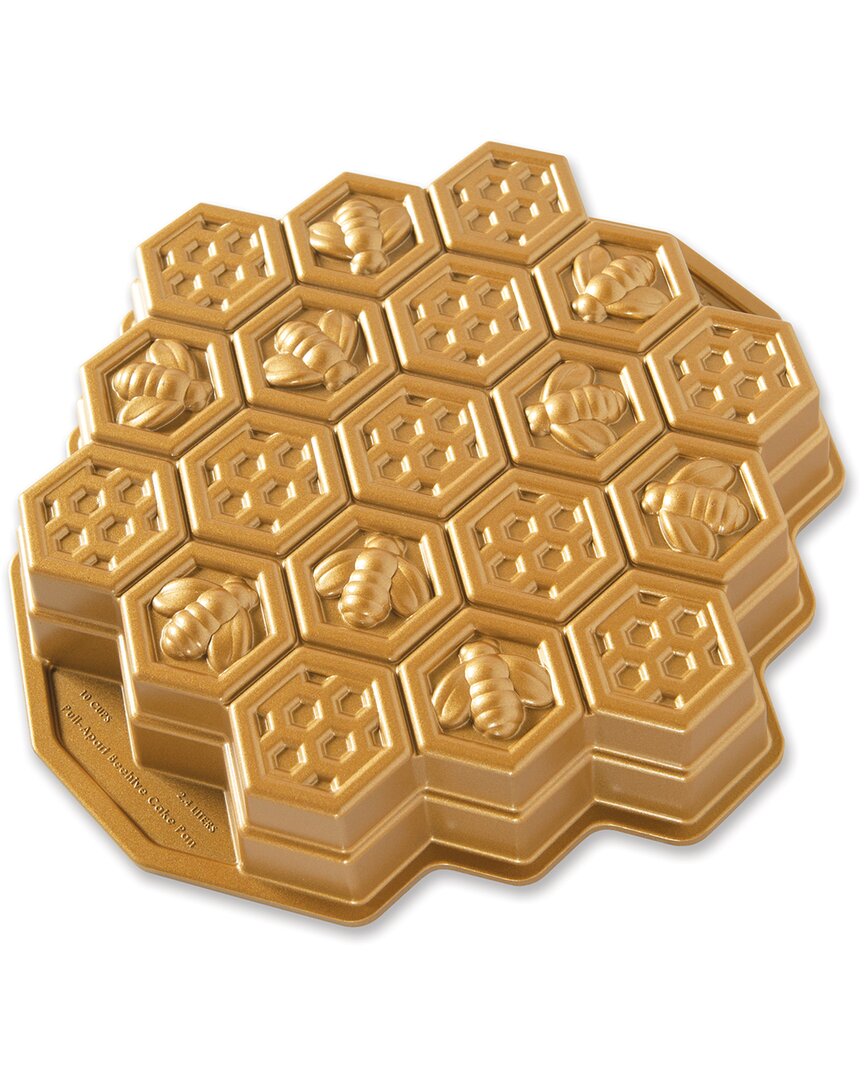 Nordic Ware Honeycomb Pull - Apart Pan In Gold