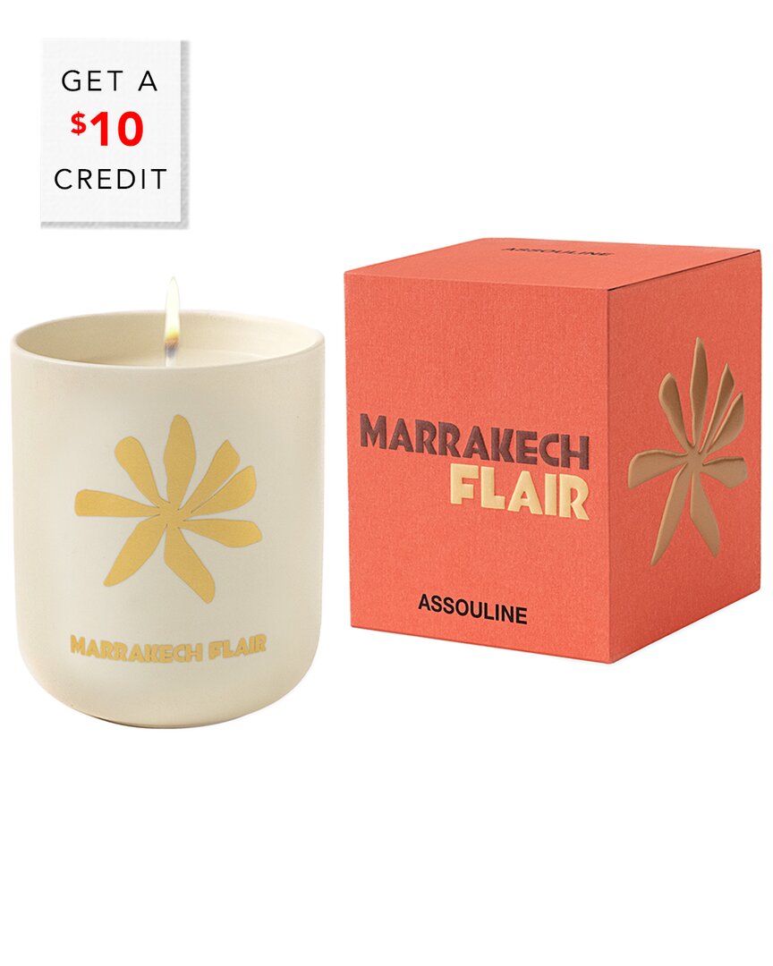 Shop Assouline Marrakech Flair Travel From Home Candle With $10 Credit In White
