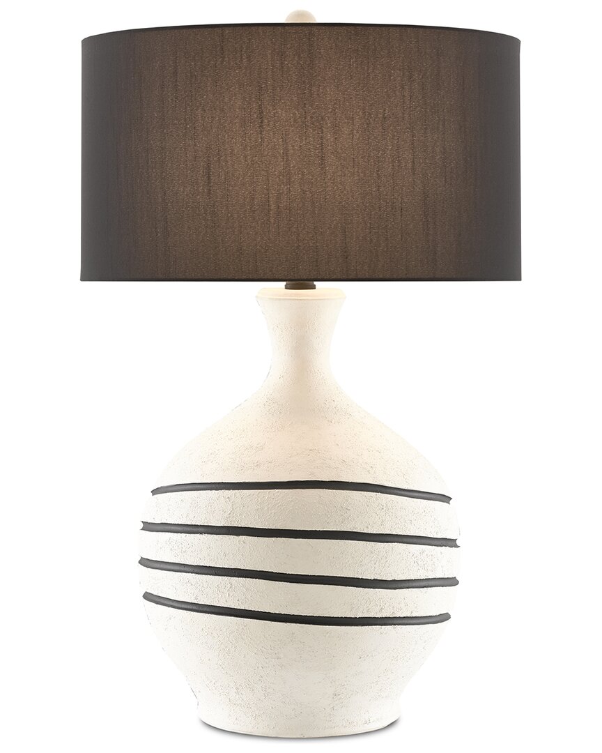 CURREY & COMPANY CURREY & COMPANY NABDEAN WHITE TABLE LAMP