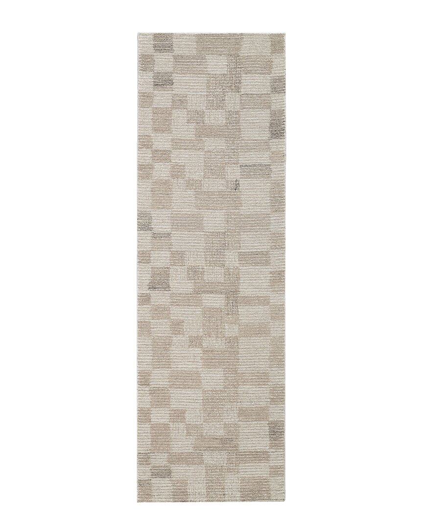 Obeetee Dunes Wool Rug In Brown