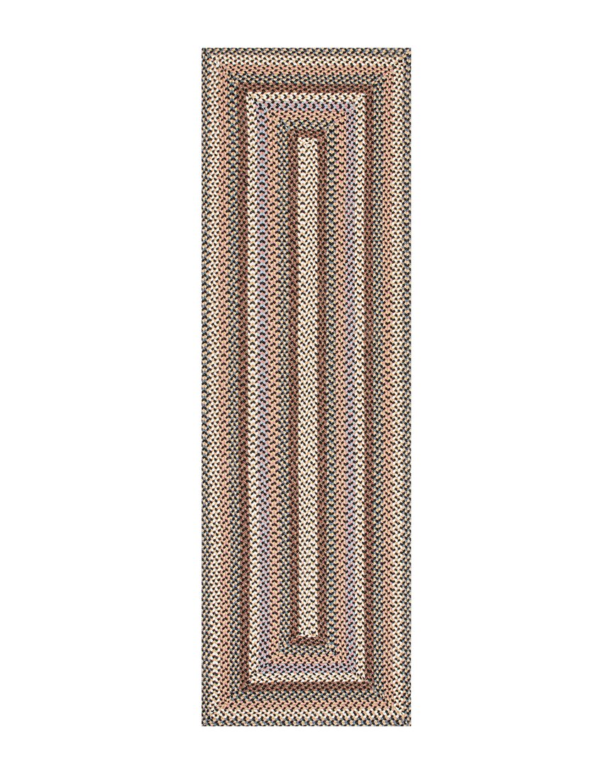 Nuloom Gwyneth Braided Borders Indoor/outdoor Rug In Taupe