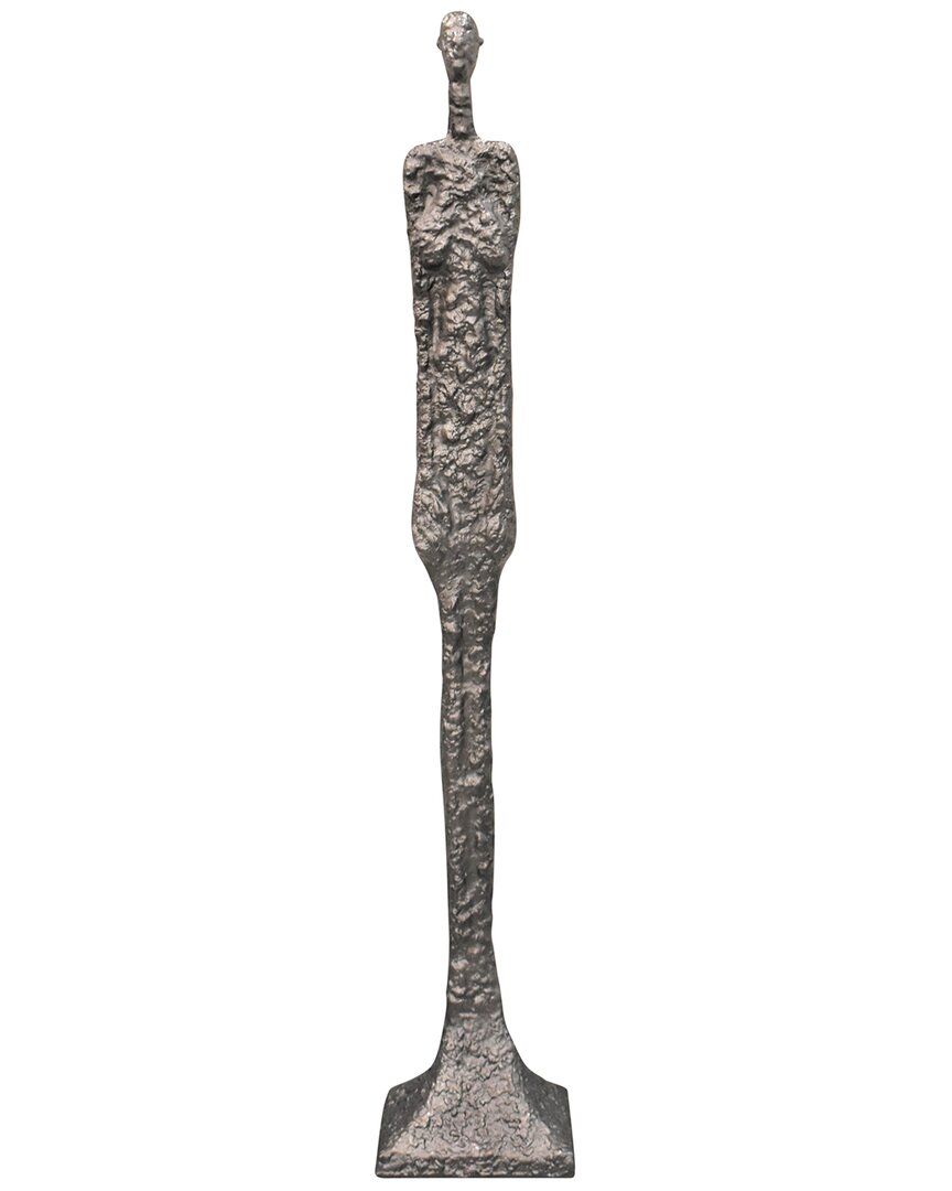 Sagebrook Home 59in Metal Tribal Floor Sculpture In Metallic