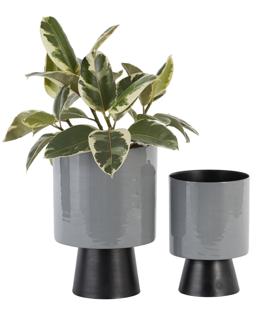 Peyton Lane Grey Modern Planter
