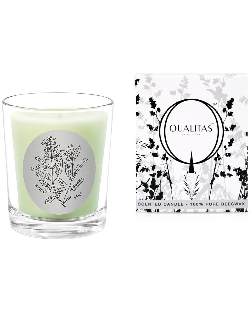 Qualitas Sage 6.5oz Beeswax Candle
