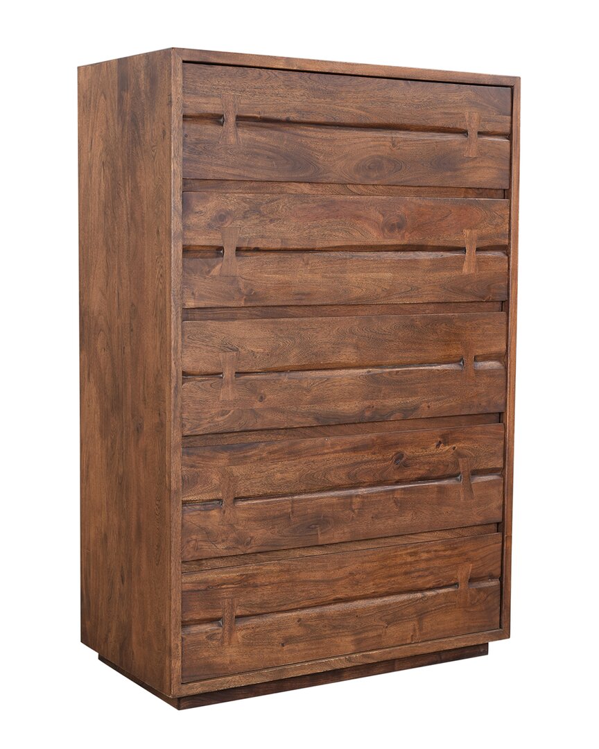 Shop Moe's Home Collection Madagascar Chest In Brown