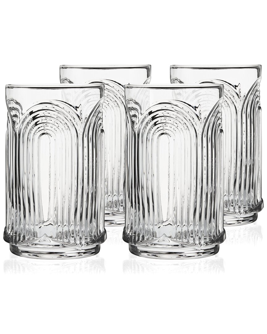 Viski Set Of 4 Beau Highball Glasses