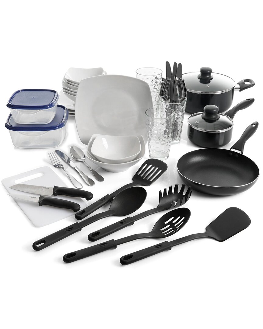 Gibson Home 45pc Dinnerware Cookware Combo Set In White