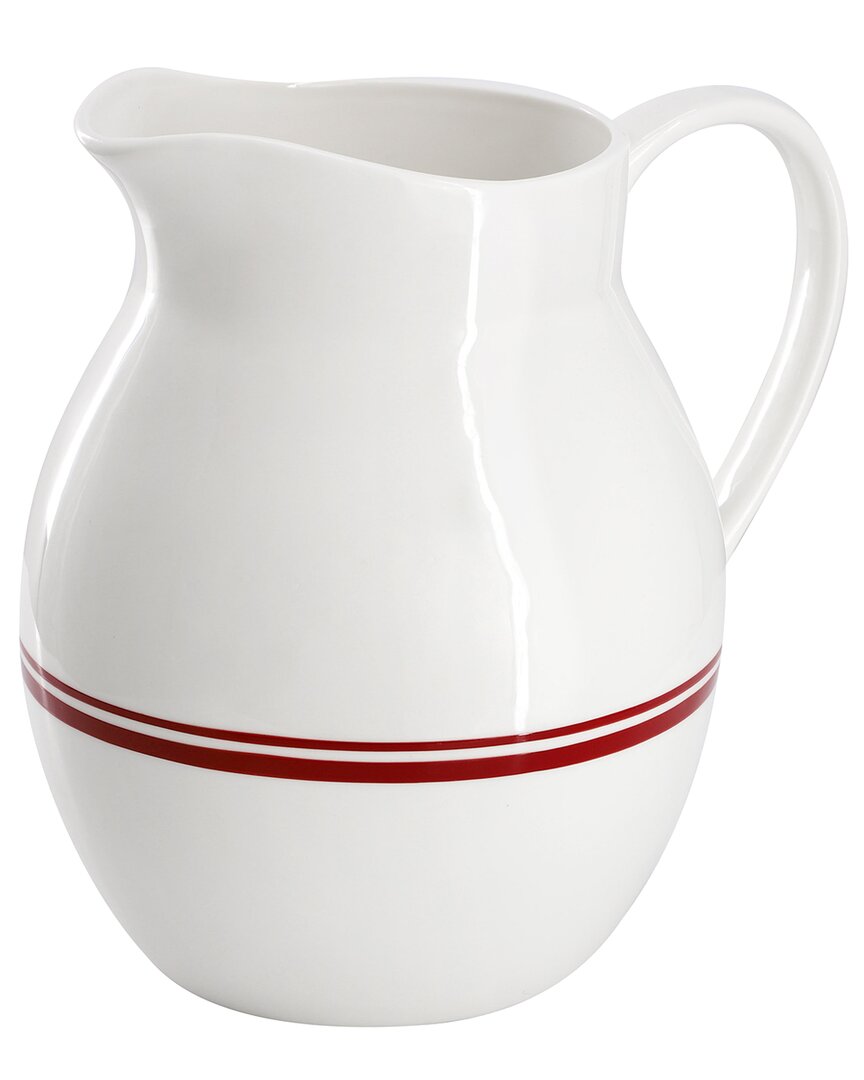 SUR LA TABLE SUR LA TABLE LE MARAIS BRICK NEW BONE FINE CERAMIC PITCHER