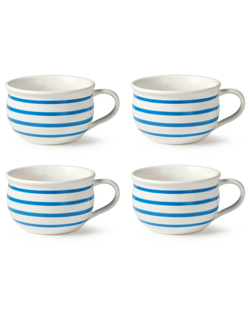 Certified International Dockside Blue Set Of 4 Jumbo Chowder Bowl