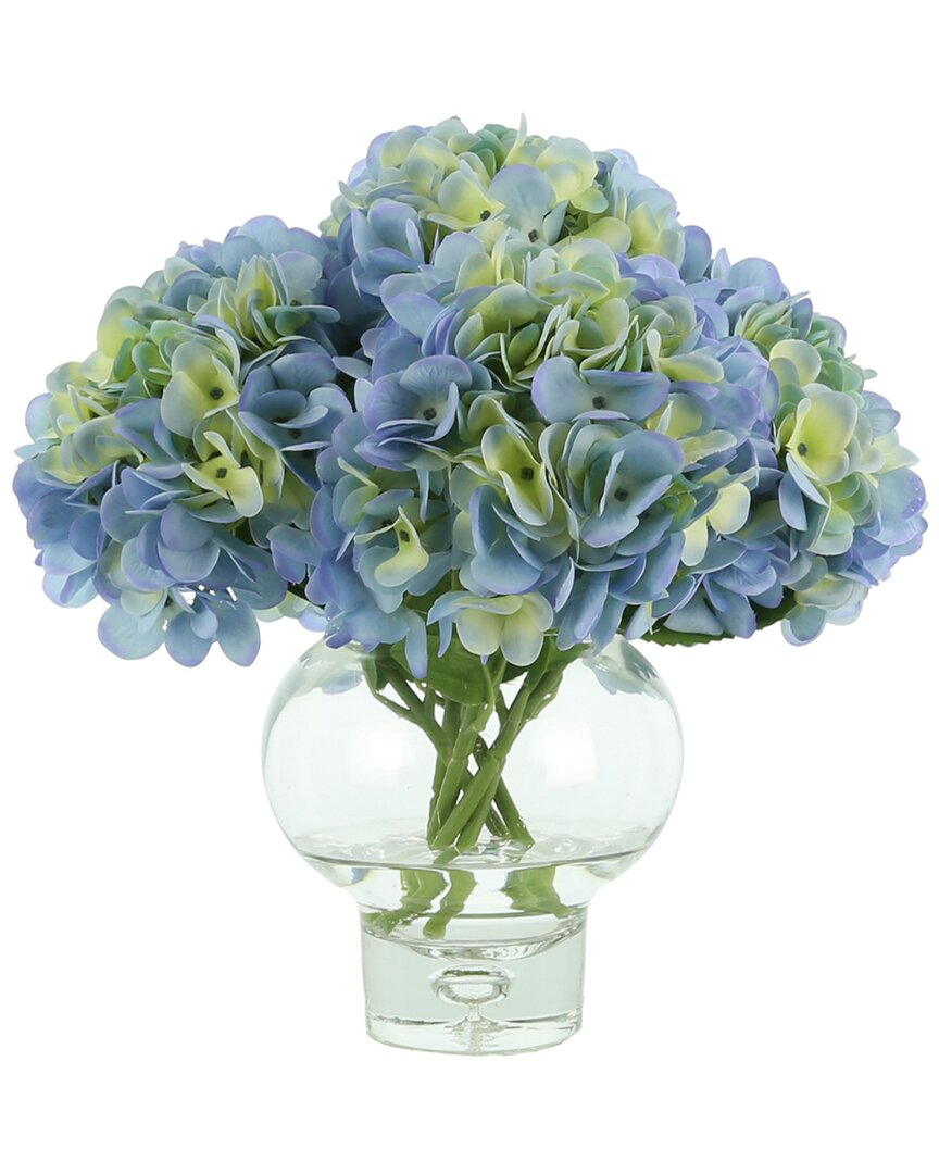 Creative Displays Blue & Yellow Hydrangea Floral Arrangement