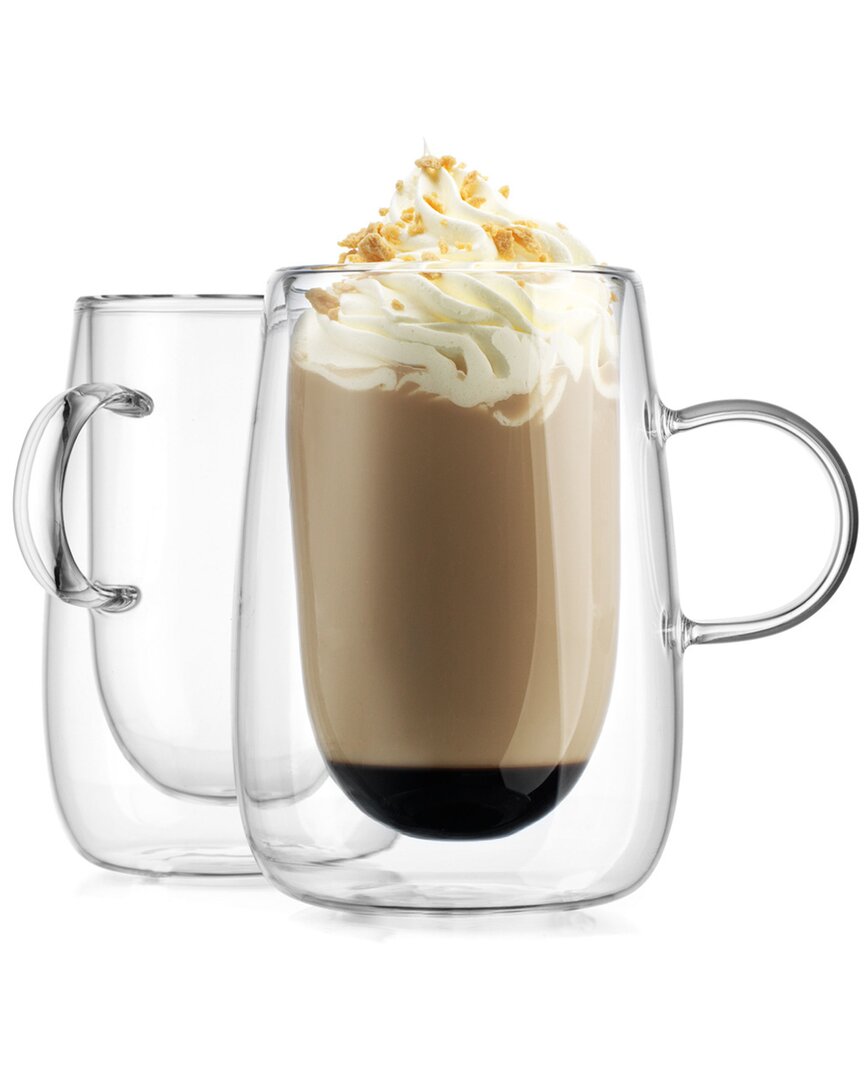GODINGER GODINGER ALESIA DOUBLE WALL LATTE CUPS (SET OF 2)