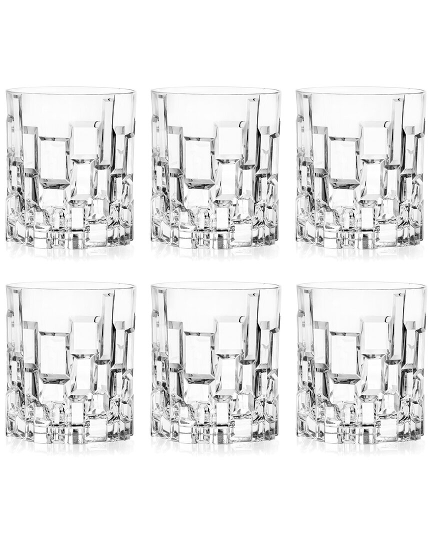 Barski European Tumbler Glass Double Old Fashioned Set Of 6 In Clear