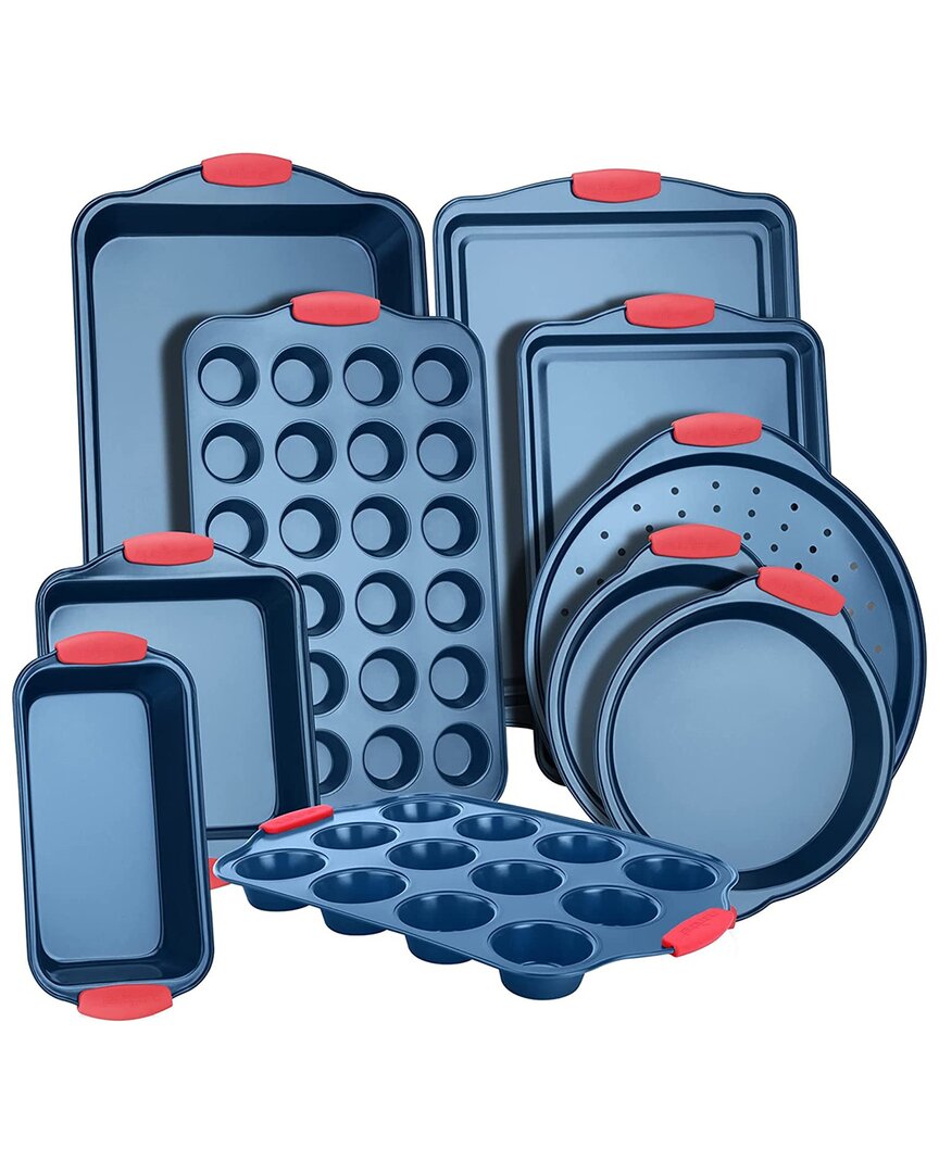 Nutrichef Deluxe Nonstick 10pc Baking Pans Set In Black
