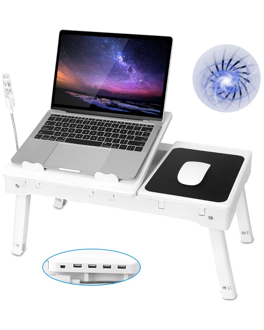 Fresh Fab Finds Imountek Foldable Laptop Table Bed Desk Tray In White