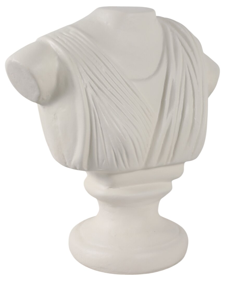 Sagebrook Home 16x15 Paper Mache Bust In White
