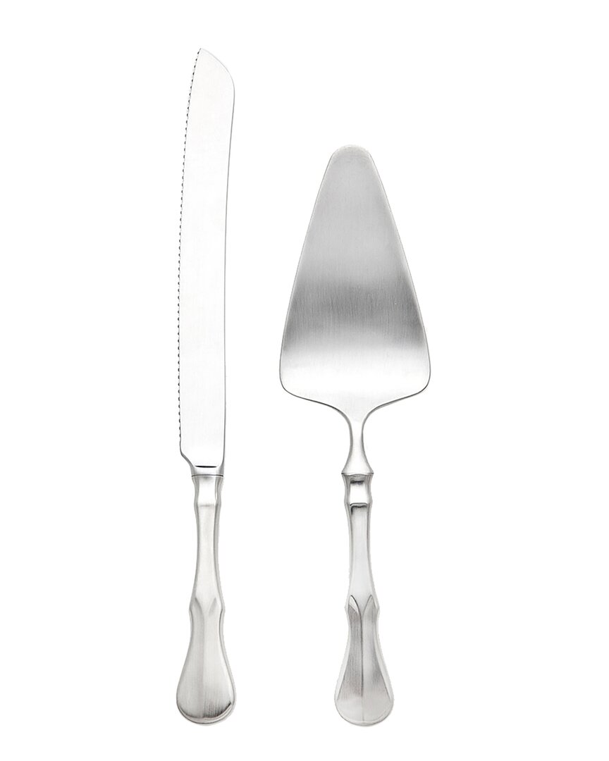 Shop Ricci Argentieri Violini 18/10 Stainless Steel Satin 2pc Cake Knife & Server Set