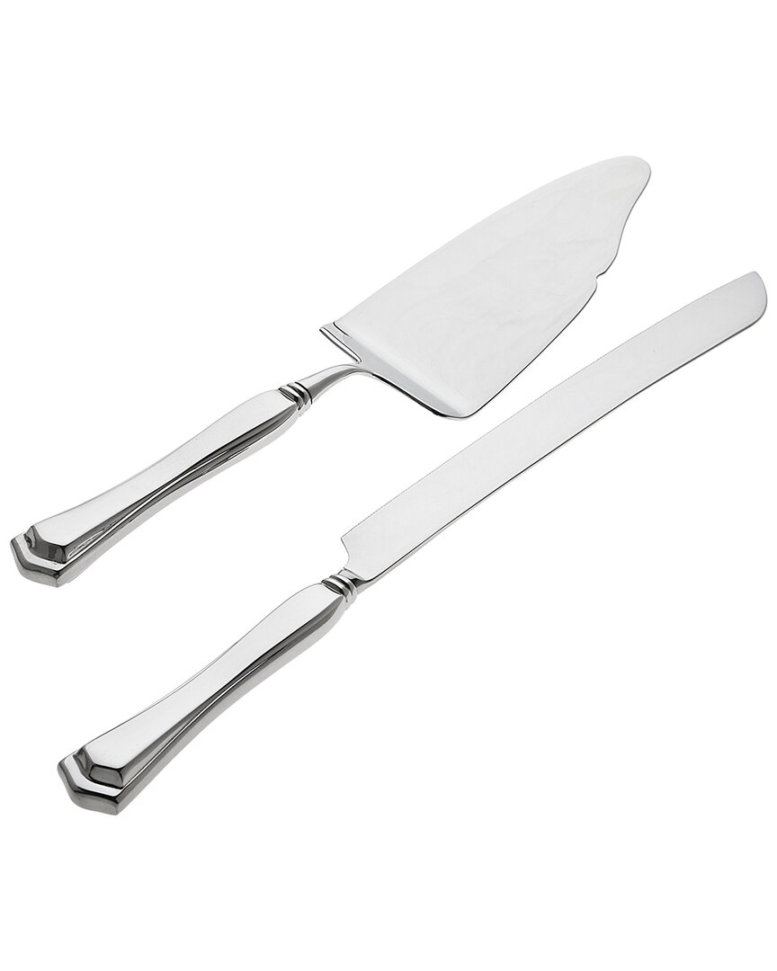 Shop Ricci Argentieri Francesca 18/10 Stainless Steel 2pc Cake Knife & Server Set