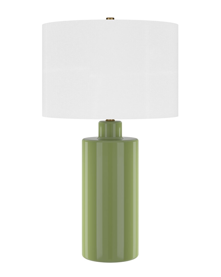 Abraham + Ivy Selina 25in Tall Ceramic Table Lamp With Fabric Shade