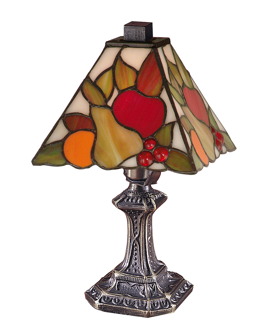 Dale Tiffany Fruit Mini Table Lamp In Multi