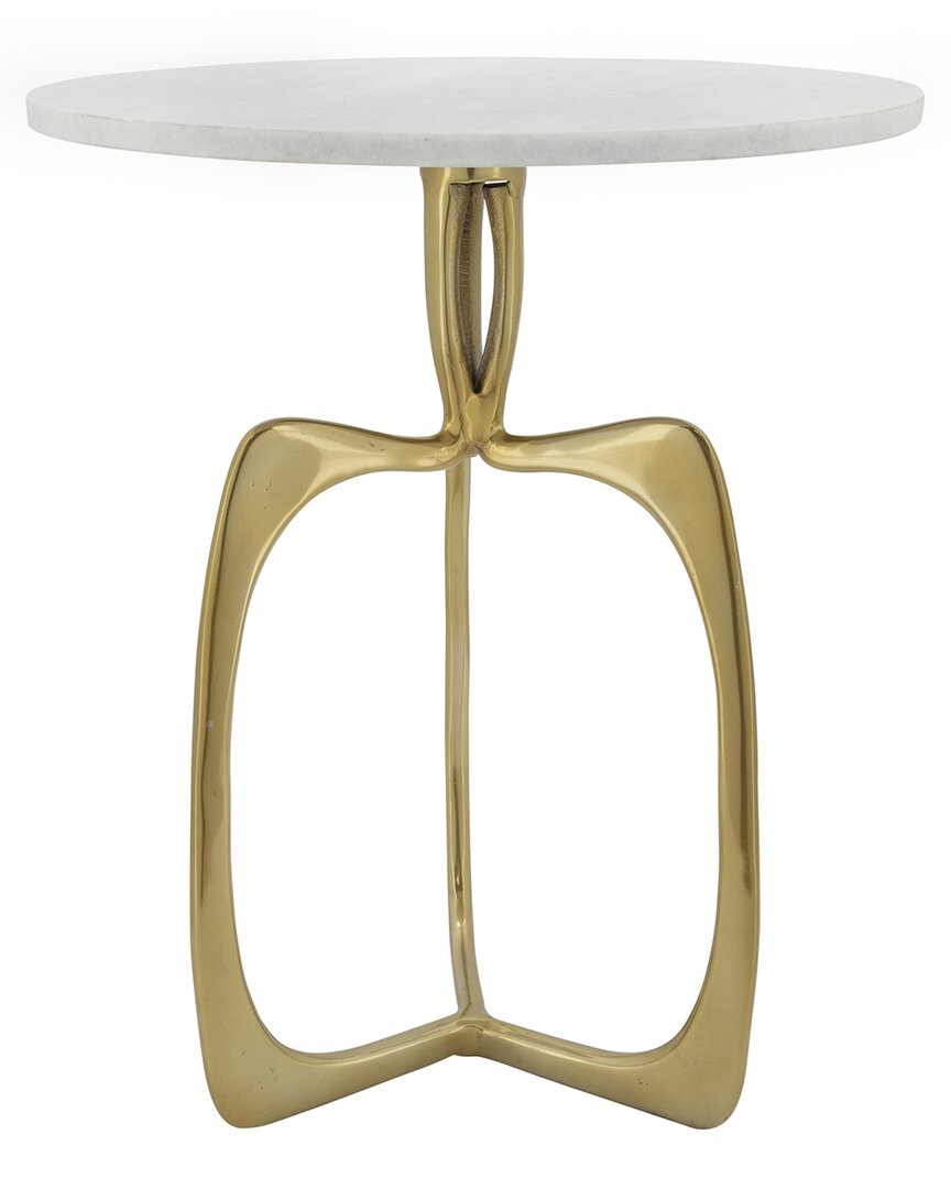 Sagebrook Home Metal 20in Accent Table In Gold