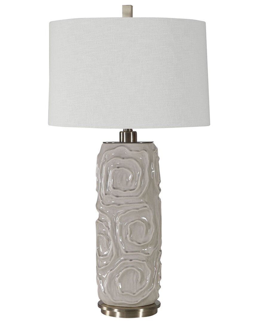 Uttermost Zade 34in Table Lamp In Gray