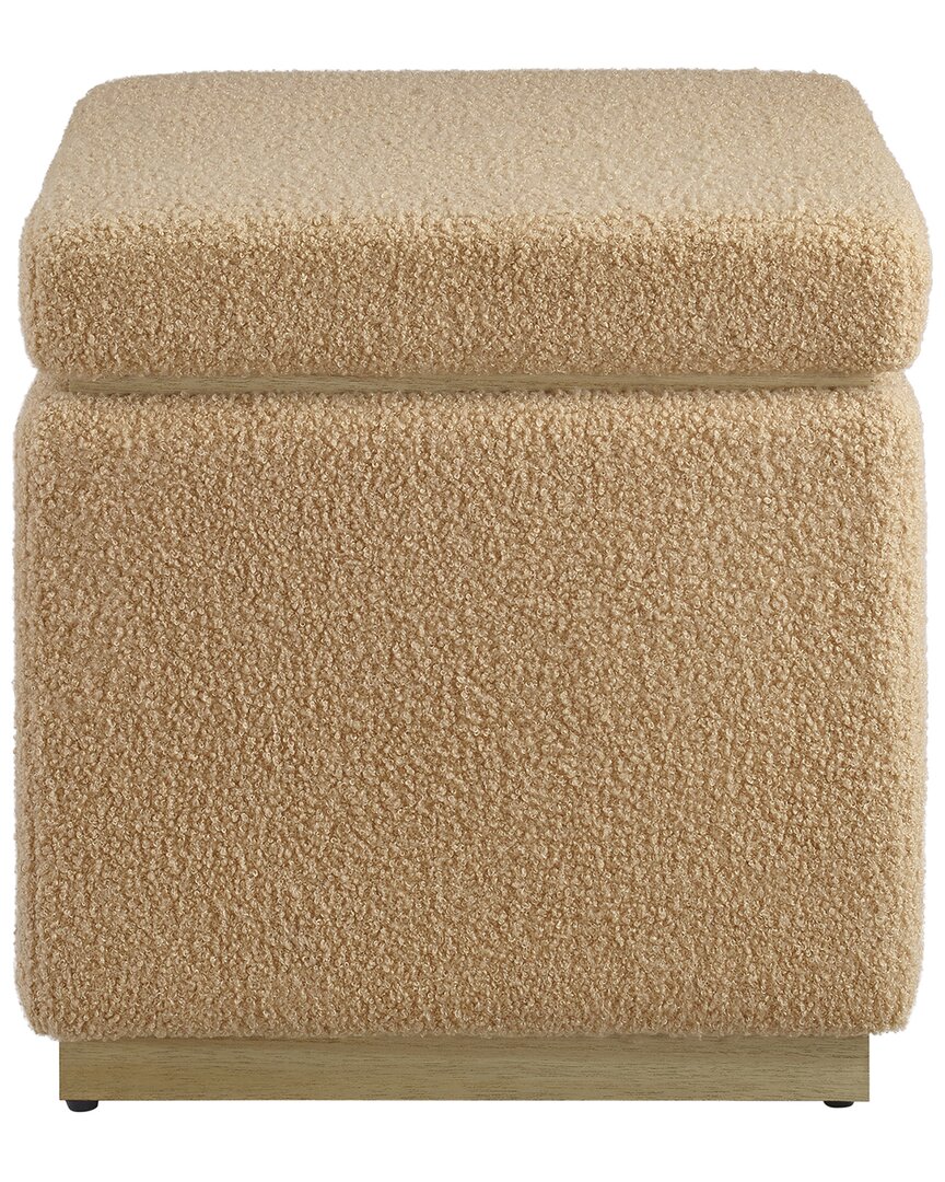 Linon Sunny Square Storage Ottoman