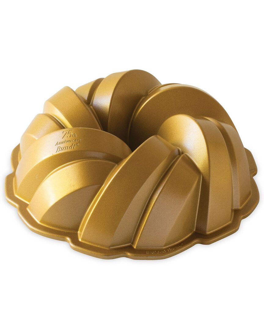 Nordic Ware 75th Anniversary Braided Bundt Pan In Gold