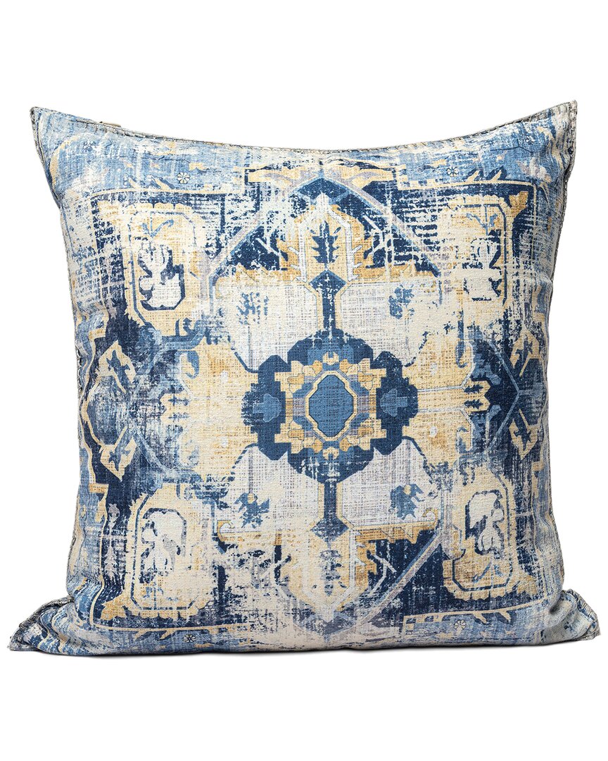 Lr Home Catherine Medallion Throw Pillow In Navy