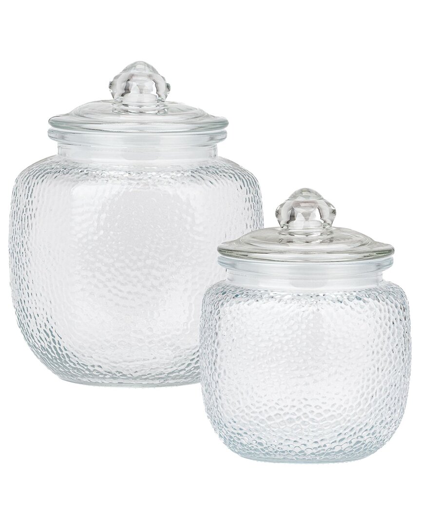 10 Strawberry Street Set Of 2 Rivington Glass Canisters