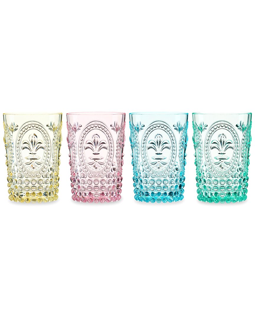 Twine Set Of 4 Shatterproof Embossed Tumblers